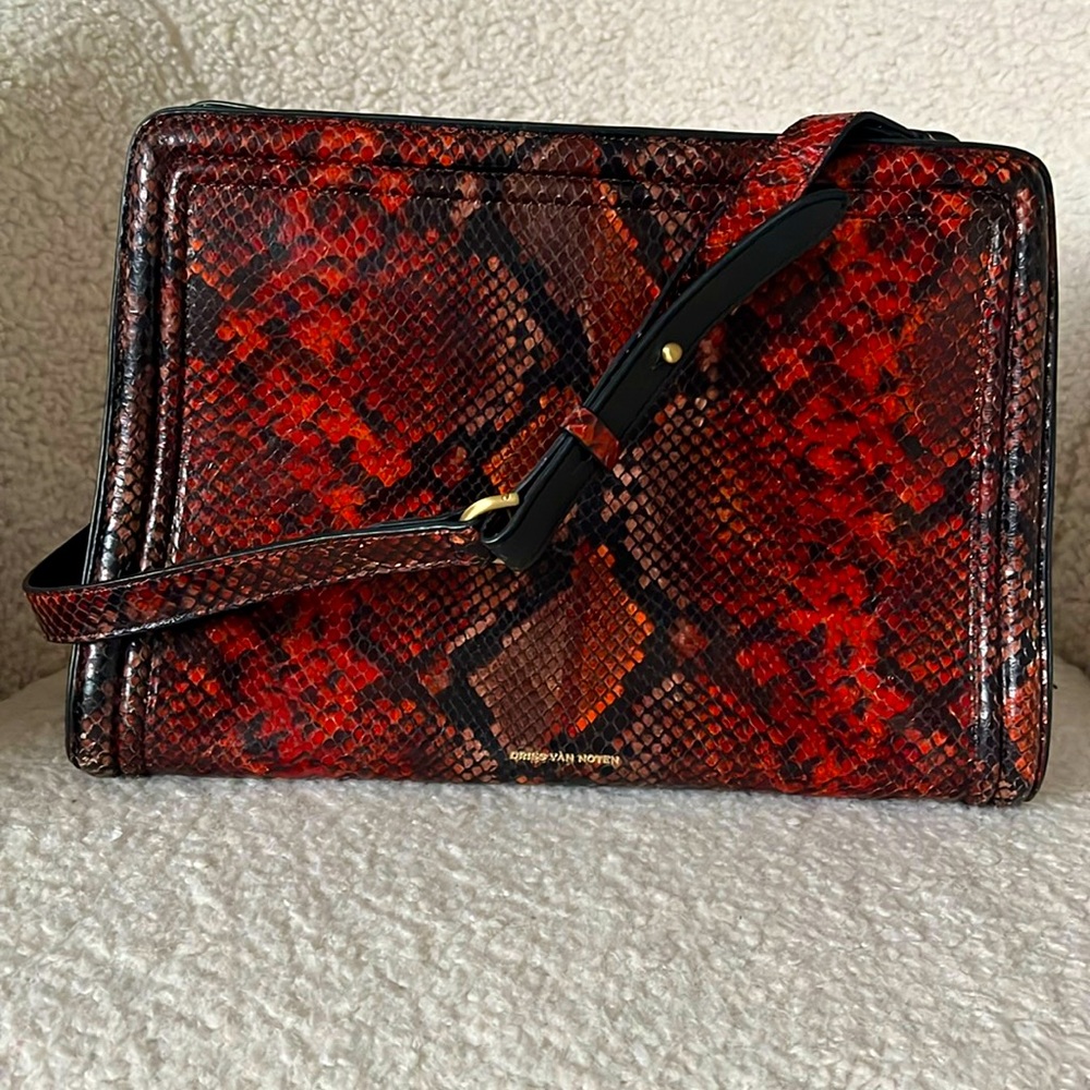 Dries Van Noten Python Box Bag